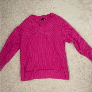 Express pink sweater